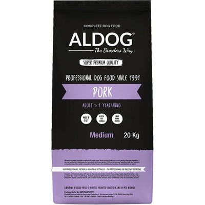 Aldog Pork & Rice Medium 20 kg