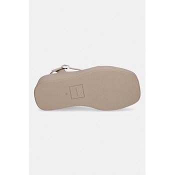 Calvin Klein сандали обувки със скосена пларформа WEDGE 70 SNDL WEBBING LTH (HW0HW02882)