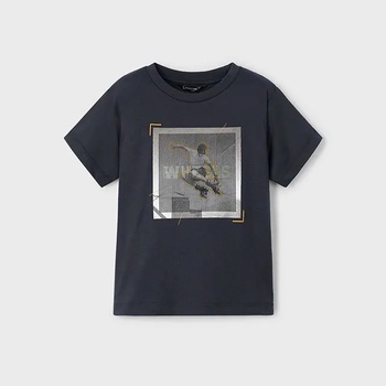 MAYORAL Тениска къс ръкав лентикулярна hd в тъмносив цвят за мини момче Майорал