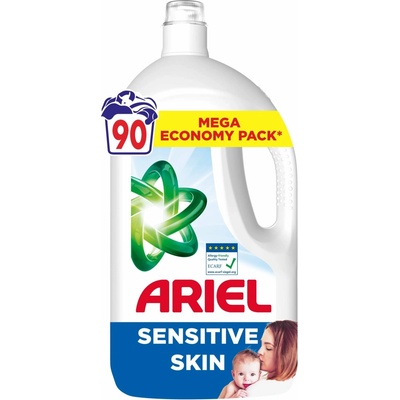 Ariel Sensitive Skin prací gel 4,05 l 90 PD