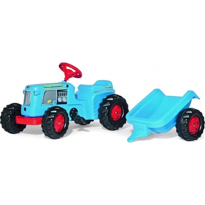 Rolly Toys Šliapací traktor Kid Classic s vlečkou modrý
