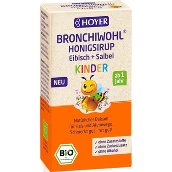Hoyer Bronchiwohl Honey Syrup Marshmallow + Sage, за деца - 250 г