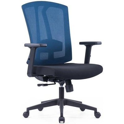 RFG Работен стол Brixxen W, черна седалка, тъмносиня облегалка (O4010120331)