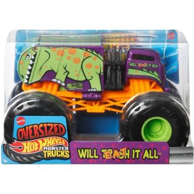 Hot Wheels Monster Trucks Oversized Will Trash Eat It All 1:24