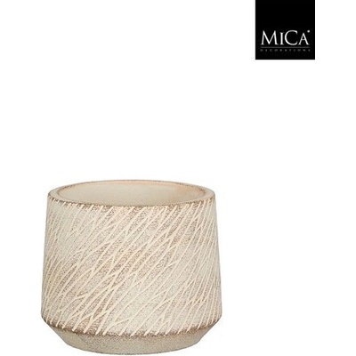 Mica КАШПА КЕРАМИЧНА КРЪГЛА camino Ø11х9см ТАУПЕ (1163944)