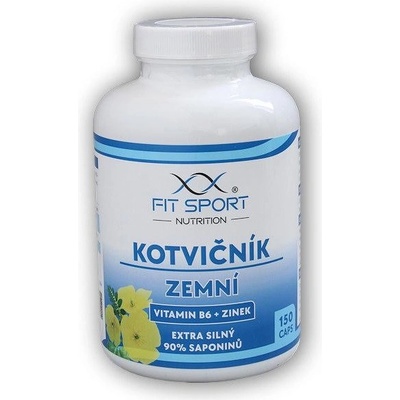 FitSport Nutrition Kotvičník zemní 90% + Vitamin B6 + Zinok 150 kapsúl