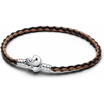 PANDORA Disney proplétaný kožený náramek se sponou Lví král S3 593361C01-S3