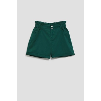 Dámské kraťasy l-sh-4010 palmový list černá bílá zelená žlutá vícebarevná