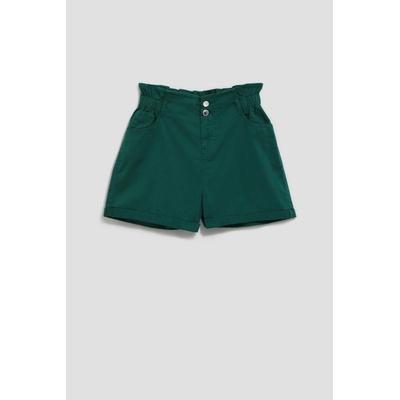 Dámské kraťasy l-sh-4010 palmový list černá bílá zelená žlutá vícebarevná