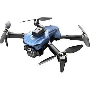 Crazon Детска играчка Сгъваем дрон с камера и сензори за препятствия, син цвят