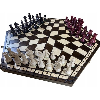 Šachy pro tři hráče – velké – Zboží Dáma
