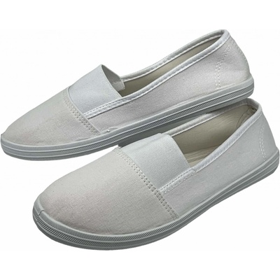 Fashion dámské slip on tenisky bílé