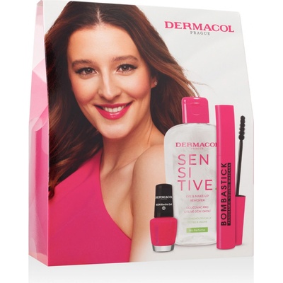 Dermacol Bombastick Panoramic Volume riasenka 12,5 ml + neónový lak na nechty