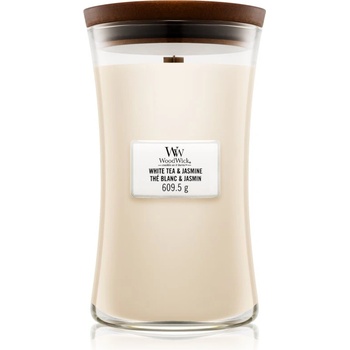 Image 1 of WoodWick White Tea & Jasmine ароматна свещ с дървен фитил 609.5 гр