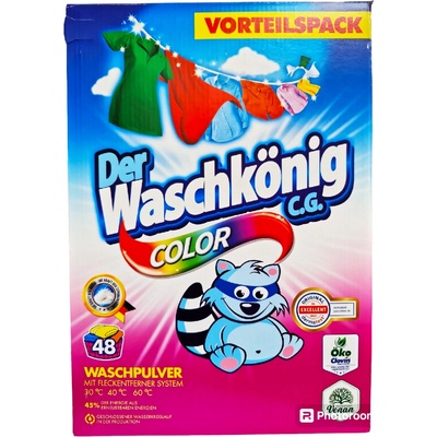 Waschkönig prášok Color 2,88 kg 48 PD