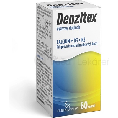 Fidelispharm Dezintex calcium + D3 + K2 inov. 2023 60 kapsúl