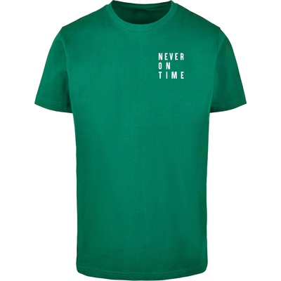 Mister Tee Тениска Never On Time Tee forest green XXLUB-MT1144-02532 - Тъмносив, размер S