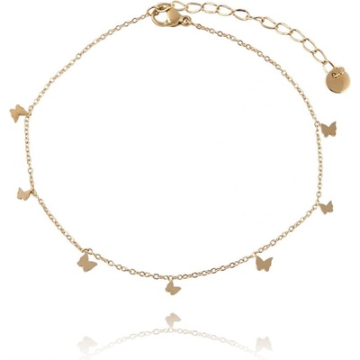 Bijutanki Позлатена Гривна за Крак от Медицинска Стомана