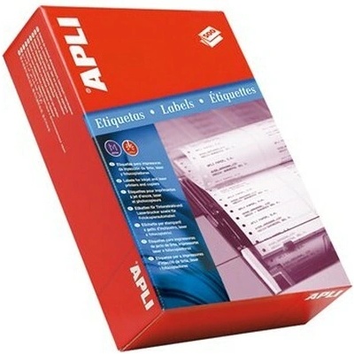 Etikety, do ihličkových tlačiarní, 88,9x36 mm, APLI, 4000 etikiet/bal
