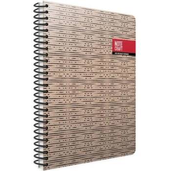 Image 1 of GIPTA Тетрадка Notecraft, кремава хартия, широки редове, твърда корица, със спирала, 17 х 24 cm, 120 листа (5793)