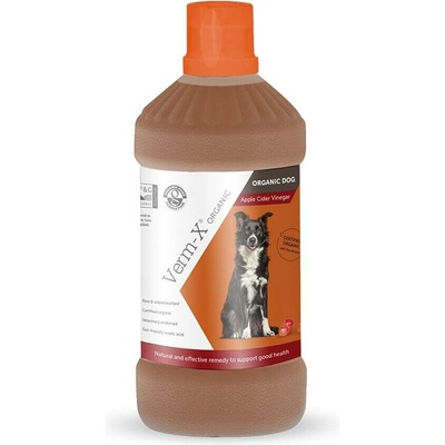 Verm-X Organický Jablečný ocet pro psy 1000 ml