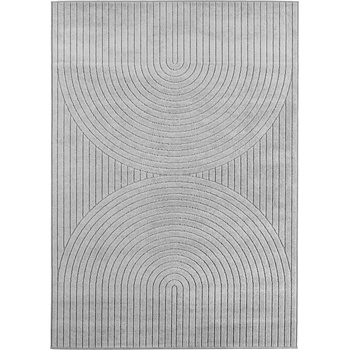 Ayyildiz Сив килим за открито и закрито 240x340 cm Nova 1201 - Ayyildiz Carpets (NOVA2403401201SILVER)