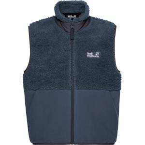 Jack Wolfskin Детски поларен елек Jack Wolfskin Kid's Ice Curl Vest Fleece vest - Midnight Sky - размер 128 (EU) (703-7844-0213)