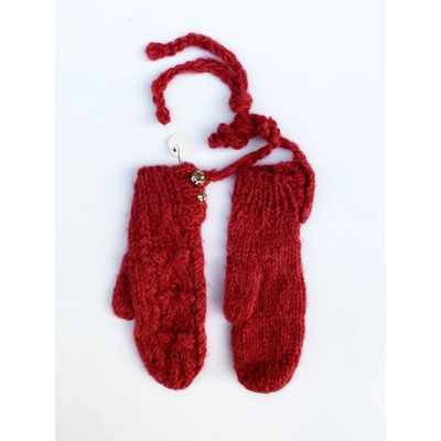 Rukavice dámské teplé červené