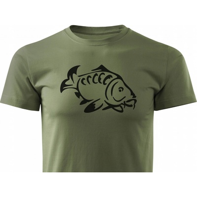 ForestMax rybárske tričko s potlačou ryby s krátkym rukávom