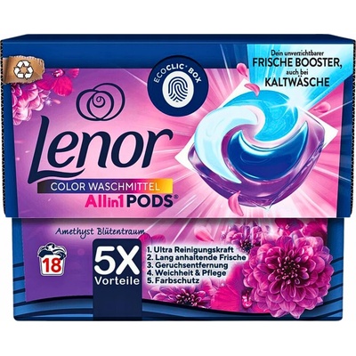 Lenor All-in-1 Pods Amethyst Kapsule na pranie 18 PD