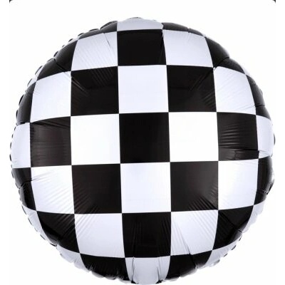 Anagram Kruh šachovnice 43cm fóliový balónek