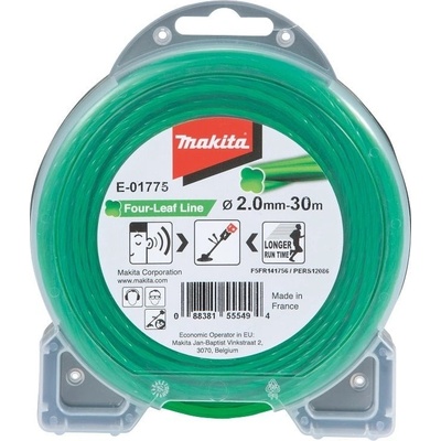Makita struna nylonová 2,0mm, zelená, 30m, speciální pro aku stroje = old 197473-7