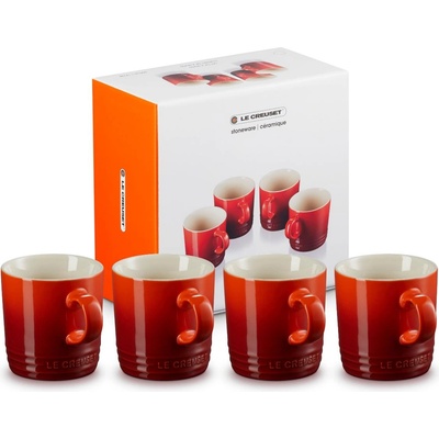 Le Creuset Чаша 350 ml, комплект от 4 бр. , CERISE, керамика с глазура, Le Creuset (LECR79113350600000)