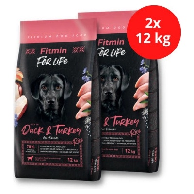 Fitmin Dog For Life Duck & Rice 2 x 12 kg