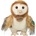 Rappa Плюшена играчка Rappa Еко приятели - Забулена сова, 20 cm (240438)