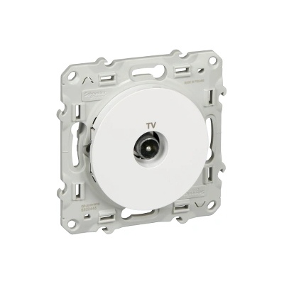 Schneider Electric SE Розетка TV 1, 5 dB цвят Бял Odace /до изчерпване/ - S520445 (S520445)