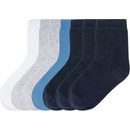 Lupilu Chlapecké ponožky BIO 7 párů bílá / šedá / modrá / navy modrá