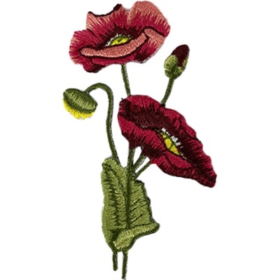 Nažehlovací nášivka Vlčí mák 7,5 cm x 4,5 cm – Zboží Dáma