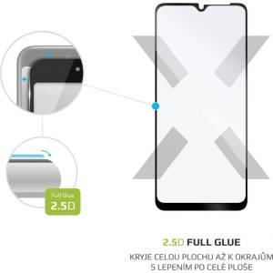 FIXED Стъклено фолио за цял екран FIXED за Samsung Galaxy A12, черно FIXGFA-653-BK (FIXGFA-653-BK)