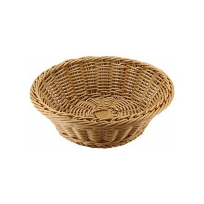 Košík kulatý průměr 19 cm polyratan tmavý
