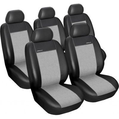 Autopotah Automega Peugeot 308 SW, 5 míst, 2007-2013, Eco kůže + alcantara šedé