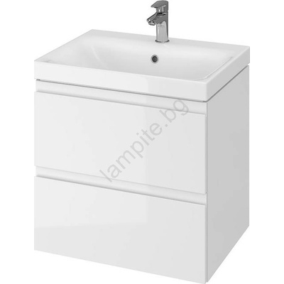 Cersanit S801-223-DSM -Стенен шкаф за баня с умивалник MODUO бял гланц (CS0146)