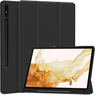 Vsetkonamobil 62803 LEATHER Zaklápací obal pre Samsung Galaxy Tab S9+ / S10+ čierny