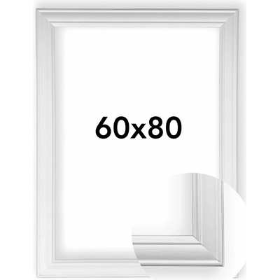 Fotorámeček 38 Rozměr: 60 x 80 cm, Barva: Bílá, Typ zasklení: Plexi
