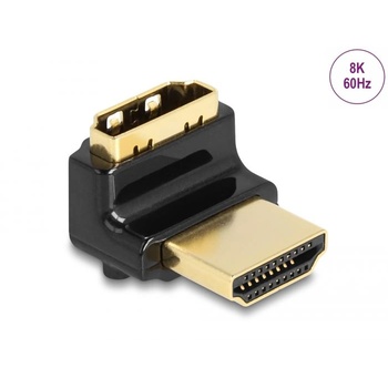 Delock HDMI adapter apa - anya 90 fok felfelé néző csatlakozódugóval 8K 60 Hz fém (60017) (60017) (60017)