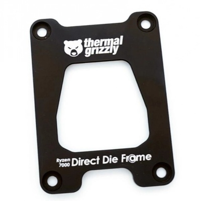 Thermal Grizzly Монтажна рамка Thermal Grizzly Ryzen 7000 Direct Die Frame, Алуминий, Черен - DDF-R7000-R (DDF-R7000-R)