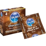 Skins - презерватив с шоколадов вкус - 4 броя - desirel