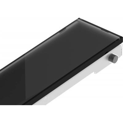 Mexen Flat MGB капак за линейно оттичане 100 см, черно стъкло - 1026100 (1026100)