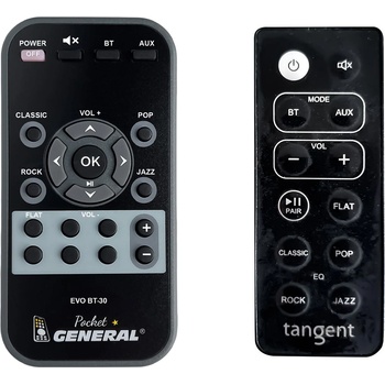 GENERAL TANGENT Evo BT-30, Evo BT-50 - дистанционно управление дубликат (Evo BT-30, Evo BT-50)