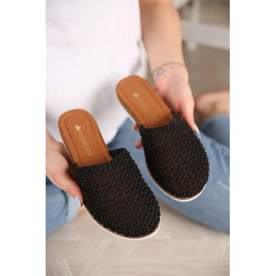 Moda Trend Дамски чехли - Черни 301221 (301221_Черно)